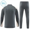 Sudadera De Entrenamiento Real Madrid Cremallera De Cuarto 2024-25 Gris - Niño